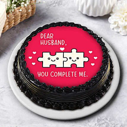 Heartfelt Choco Photo Cream Cake for Him-picture-35