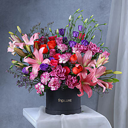 Spring Beauty Rose Lily Gift Box