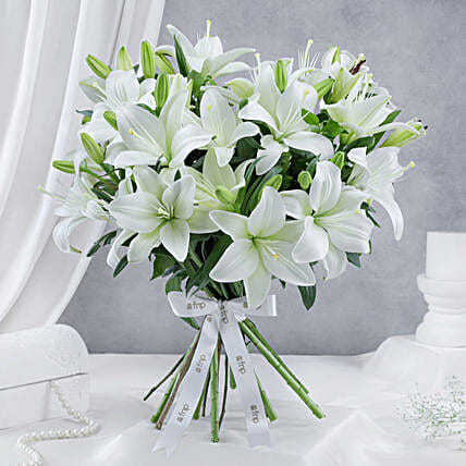 White Lily Congrats Floral Bouquet