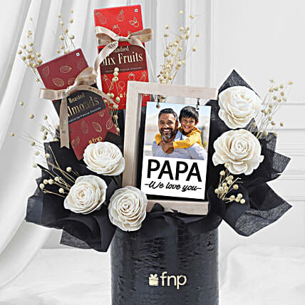 Personalised Gift Box with Chocolates Flowers N Frame-picture-28