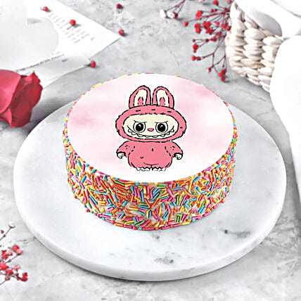 Sweet Mischief Labubu Photo Cake-image-40