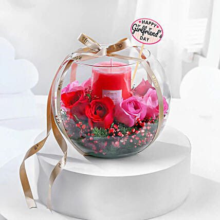 Romantic Rose N Jasmine Candle Floral Set-picture-33