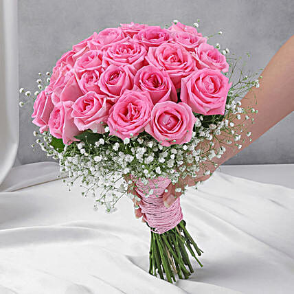 Romantic Blush Rose Bouquet