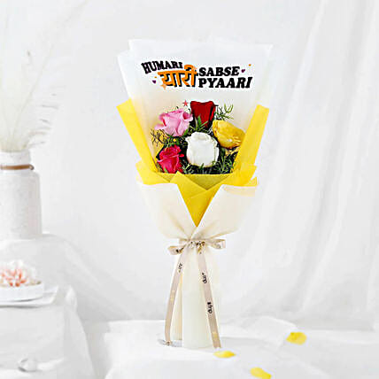 Mixed Roses Bouquet for BFF-picture-39
