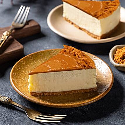 Lotus Biscoff Cheesecake Slice