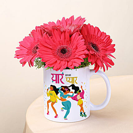 Gerberas and Giggles Mug Combo for BFF-picture-35