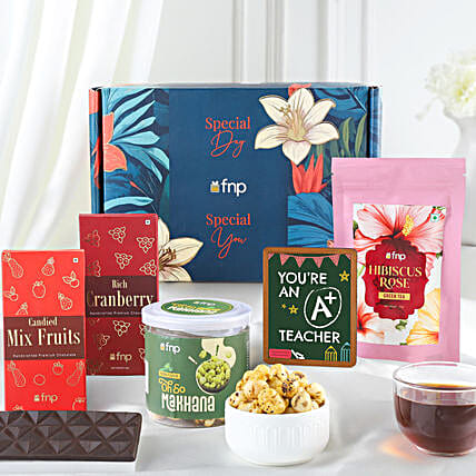 Teachers Day Tea Chocolate N Makhana Gift Box-image-31