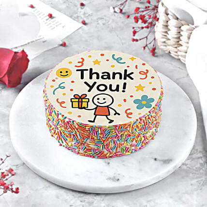 Sweet Chocolate Thank You Cake-picture-41