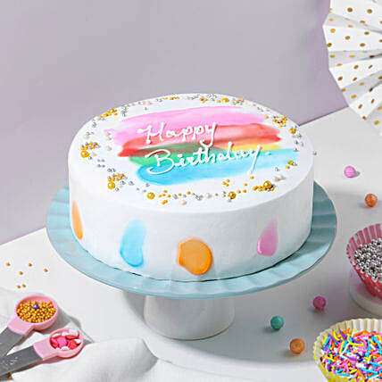Rainbow Delight Pineapple Birthday Cake-picture-30