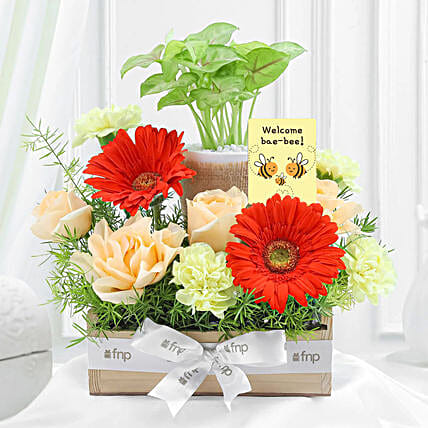 Radiant Baby Shower Flower Arrangement-picture-18