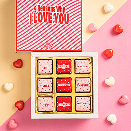 9 Reasons Why I Love You Chocolate Box