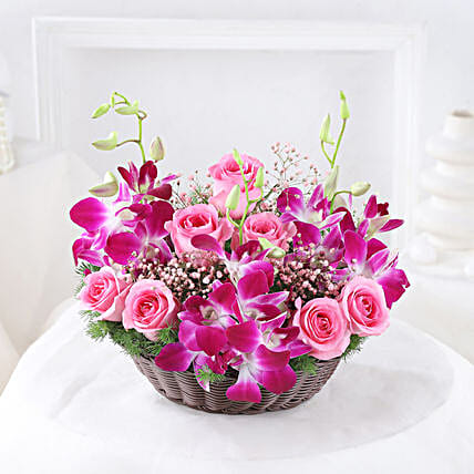 Basket of Orchid Elegance-picture-11