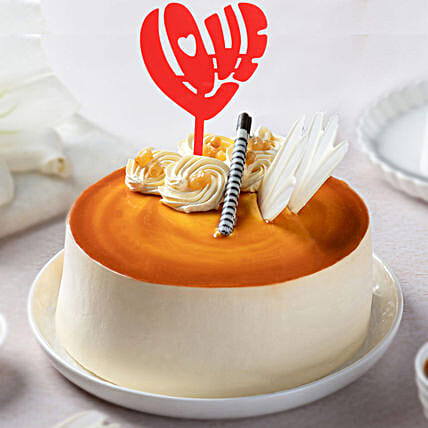 Butterscotch Cake With Heart Shaped Topper 500Gm-picture-10