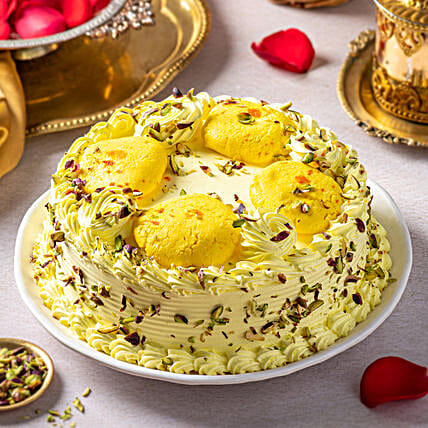 Butterscotch Cake With Rasmalai 1kg Eggless-picture-35