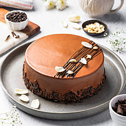 Chocolate Mud Cake Half Kg Eggless-picture-14