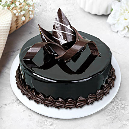 Chocolaty Truffle Cake Half Kg Eggless-picture-10