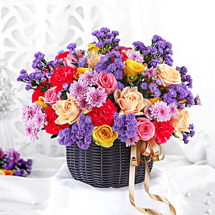 Elegant Orchid and Rose Bliss