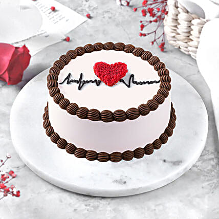 Heartbeat of Love Pineapple Cake 250gm Eggless-image-47