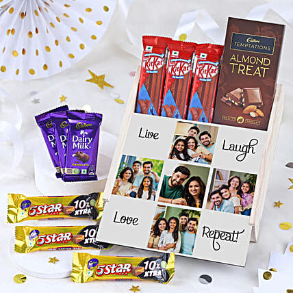 Personalised Box Frame N Chocolate Hamper