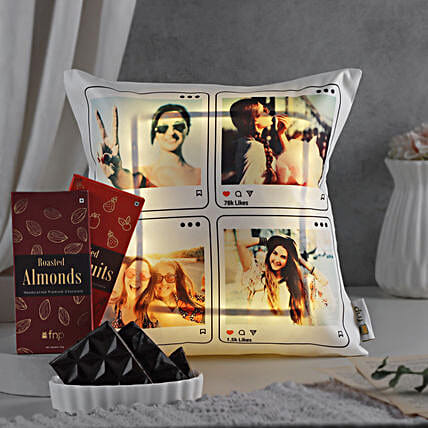 Personalised Cushion N Chocolaty Bites