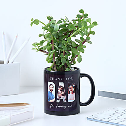 Personalised Jade Plant Black Mug-picture-39