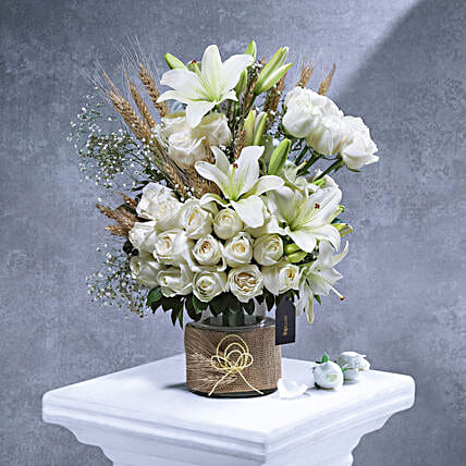 White Radiant Blossoms