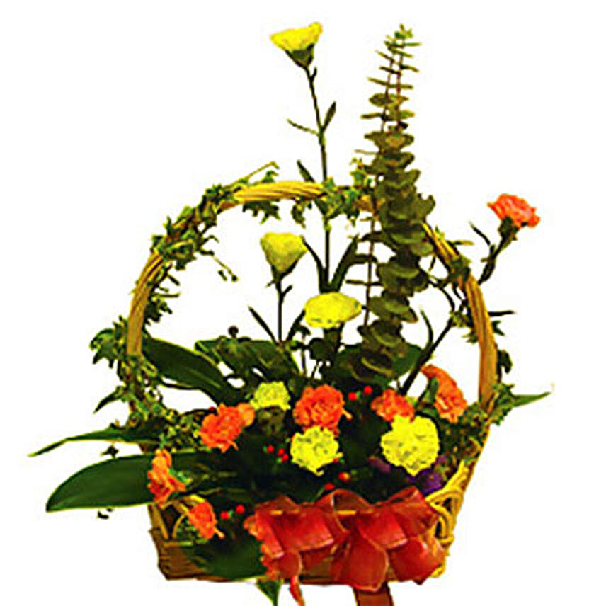 Charismatic Basket Of Flowers