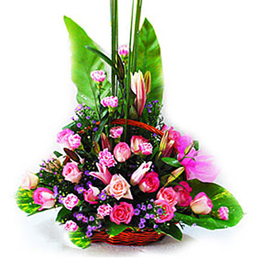 Floral Basket Of Love