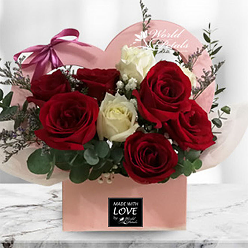 Cute Basket Flower Arrangement:Rose Delivery in Malaysia