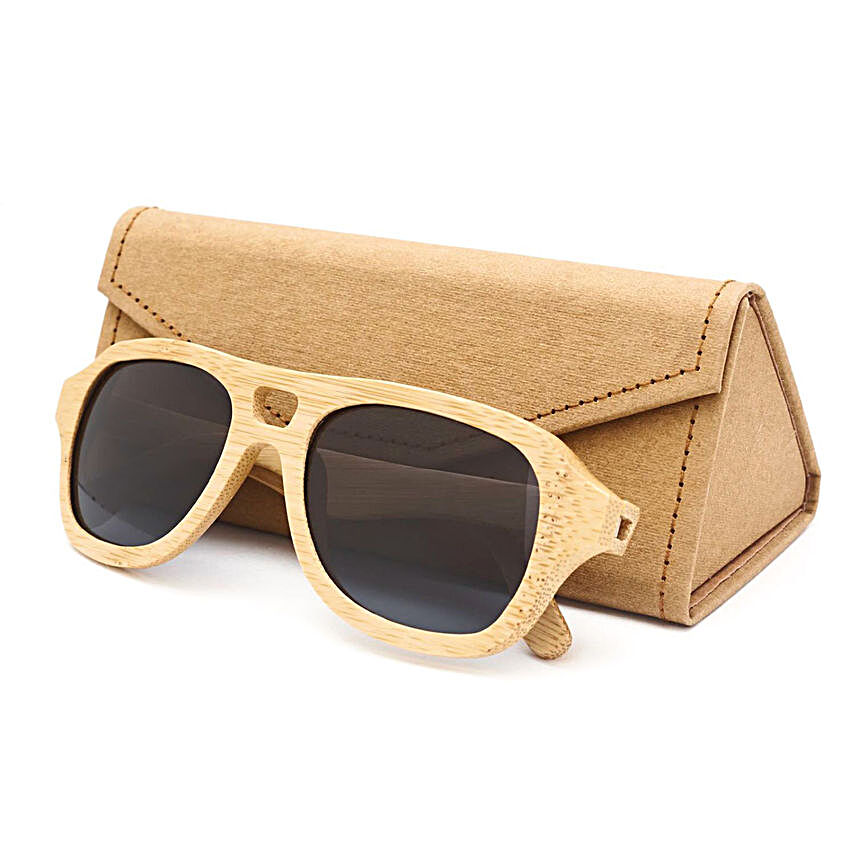 Personalised Bamboo Wayfarer Women Sunglasses