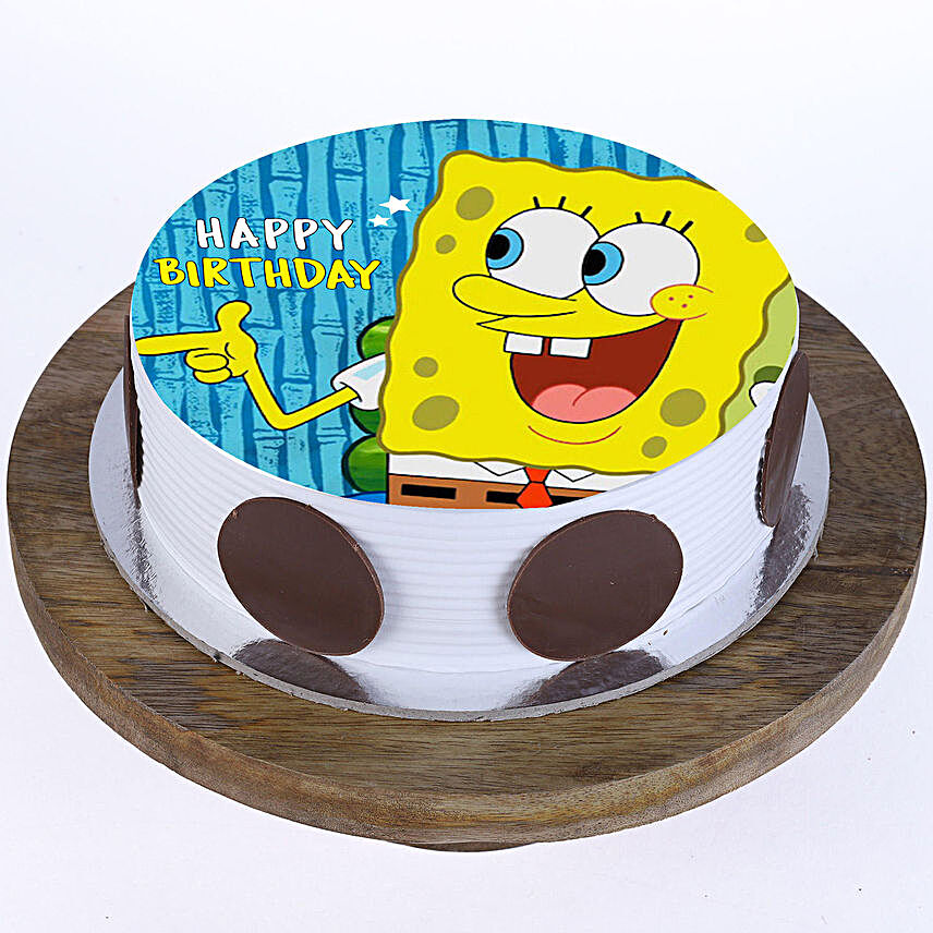 Spongebob Photo Cake:Cartoon Cake Delivery in Malaysia