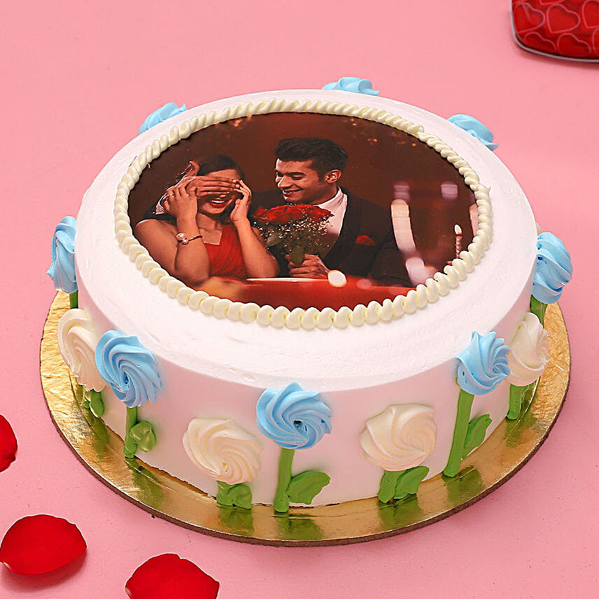Affection Photo Chocolate Cake 1.5 Kg:Send Valentines Day Cakes to Malaysia