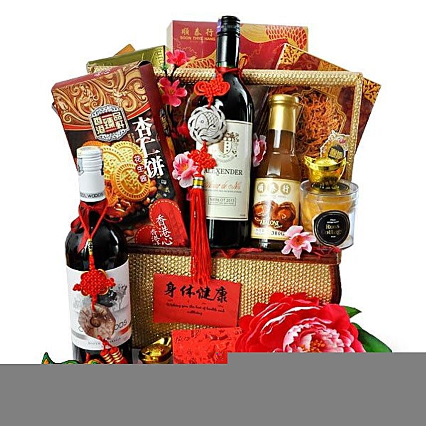 Chinese New Year Food Basket Hamper:CNY Gift Delivery in Malaysia