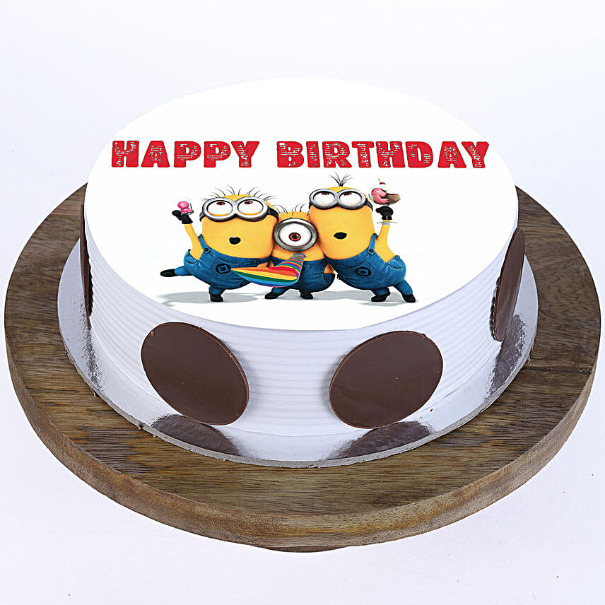 Quirky Minions Cake Butterscotch Half Kg