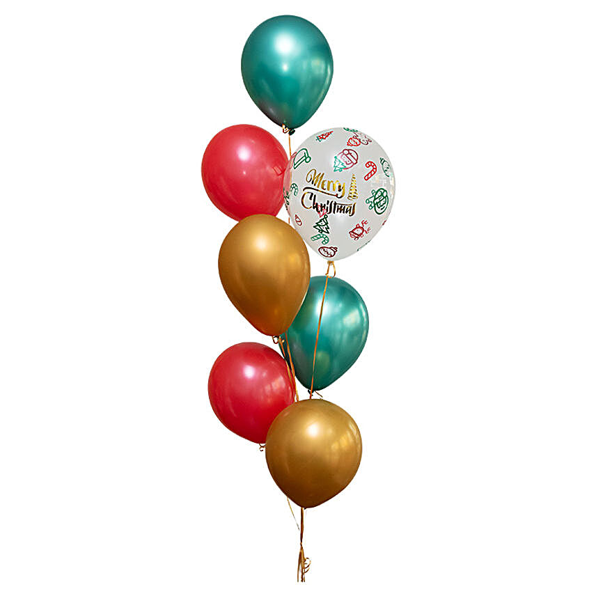 XMas Special Multicoloured Balloons Bunch:Christmas Gifts Delivery In Malaysia