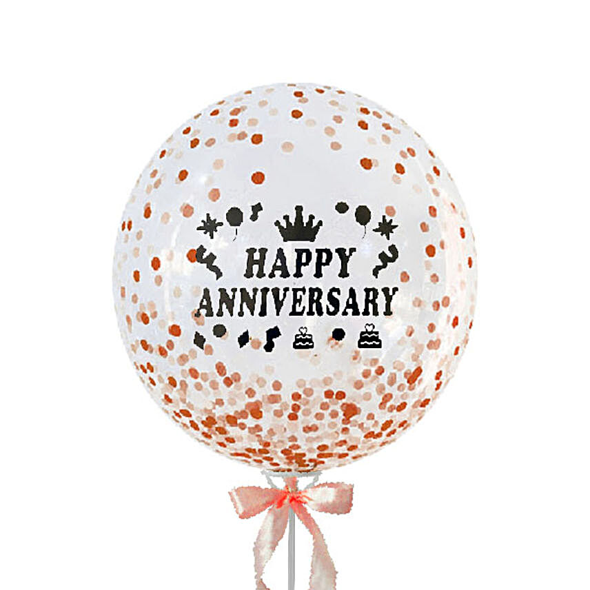 Anniversary Big Glittery Confetti Balloon:Balloon Decorations Malaysia