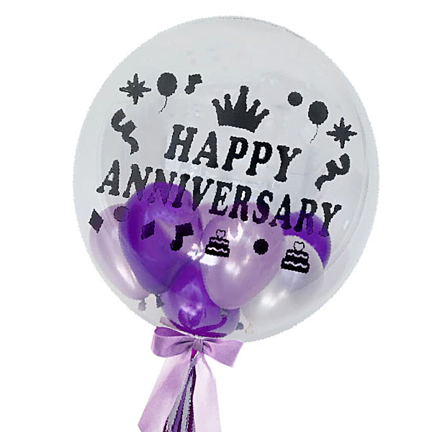 Happy Anniversary Bubble Balloon Arrangement