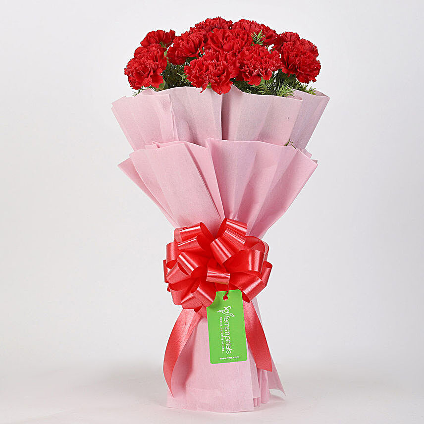 Vibrant Carnation Flower Bouquet:Send Carnation Flower to Malaysia