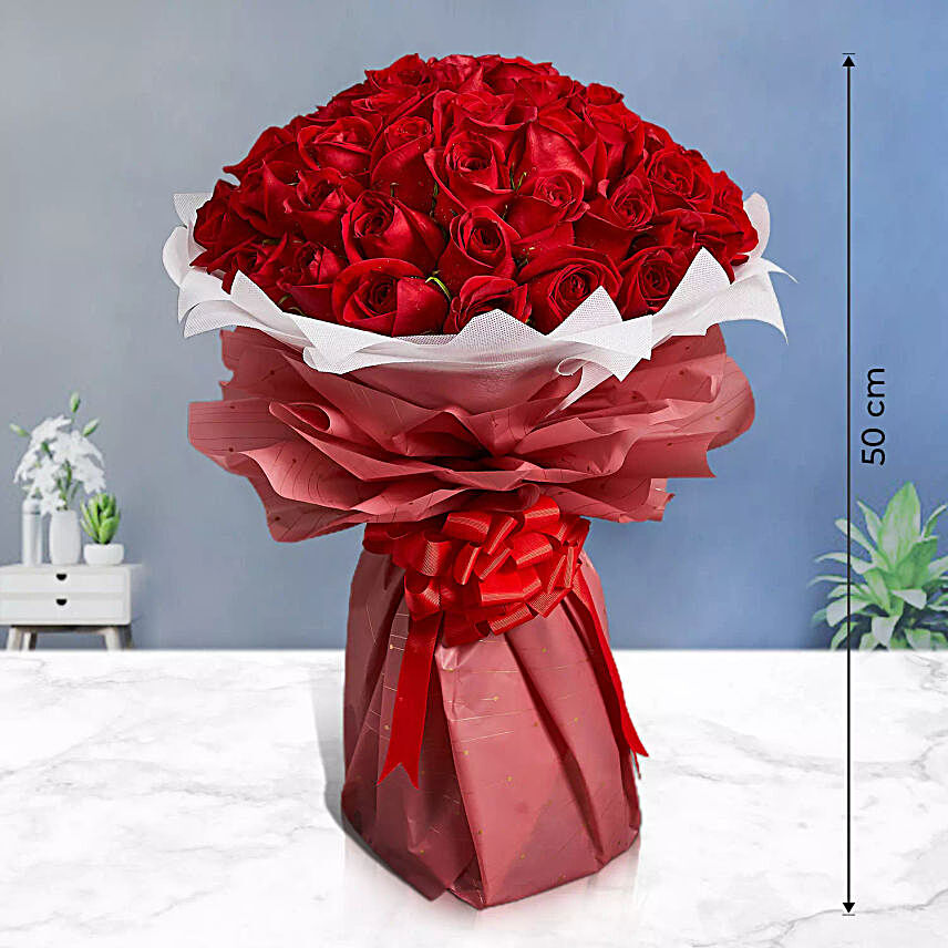 Premium Red Roses Bouquet:Send Flower Bouquet to Malaysia