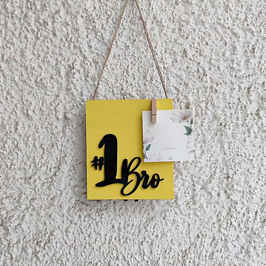 Personalised No 1 Bro Wall Hanging Frame