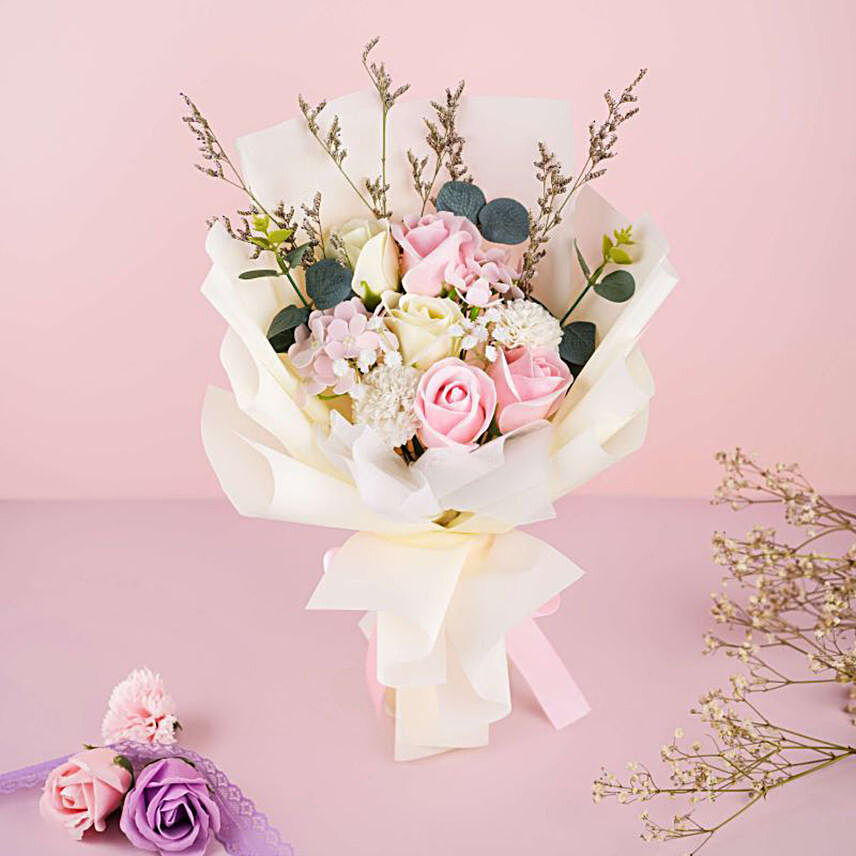 Premium Mixed Flowers Beautifully Tied Bouquet:mixed Flowers to Malaysia