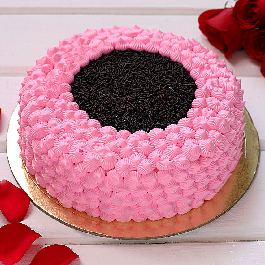 Amazing Pink Chocolate Cake Half Kg