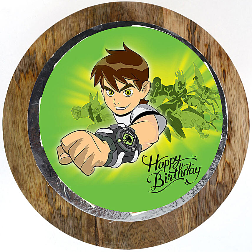 Ben 10 Chocolate Photo Cake Half Kg