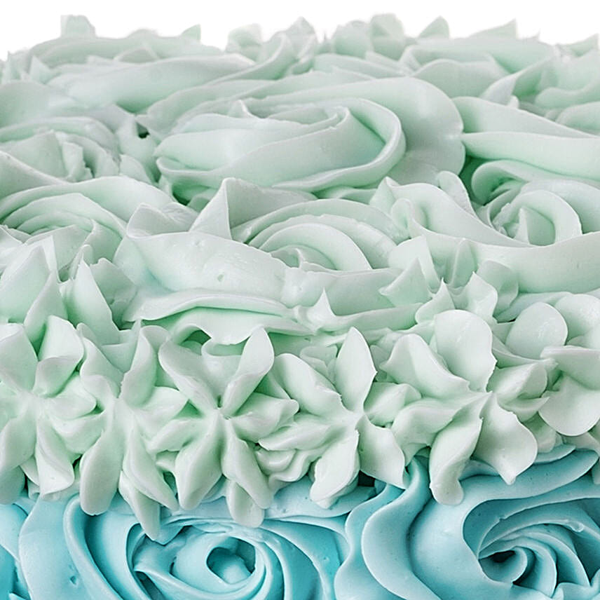 Blue Roses Designer Cake 1.5 Kg