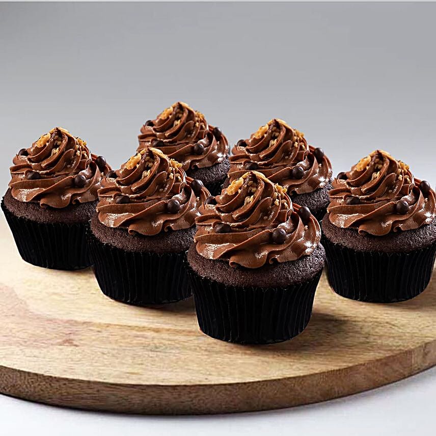 Chocolate Hazelnut Cup Cakes 6pcs