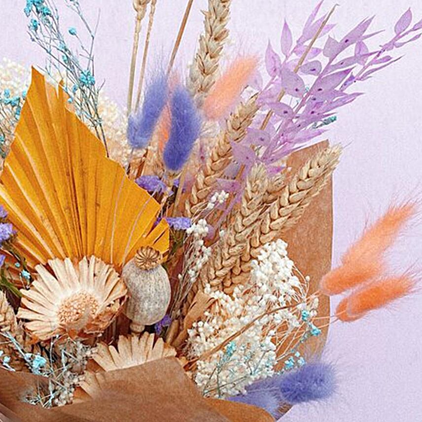 Colourful Dried Flower Bouquet