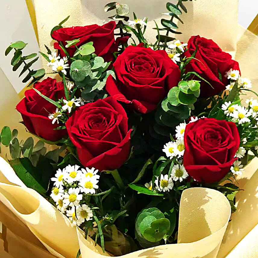 Designer Red Roses Bouquet