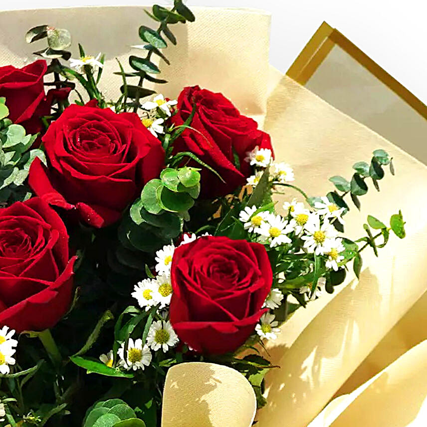 Designer Red Roses Bouquet
