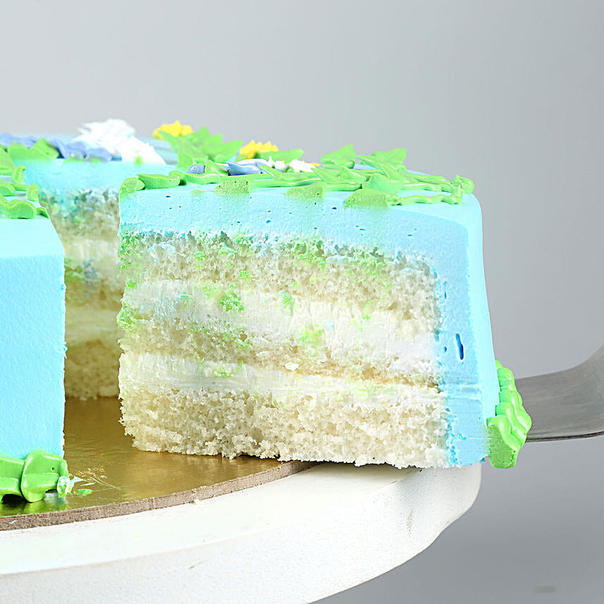 Elegance In Flowers Vanilla Cake Half Kg