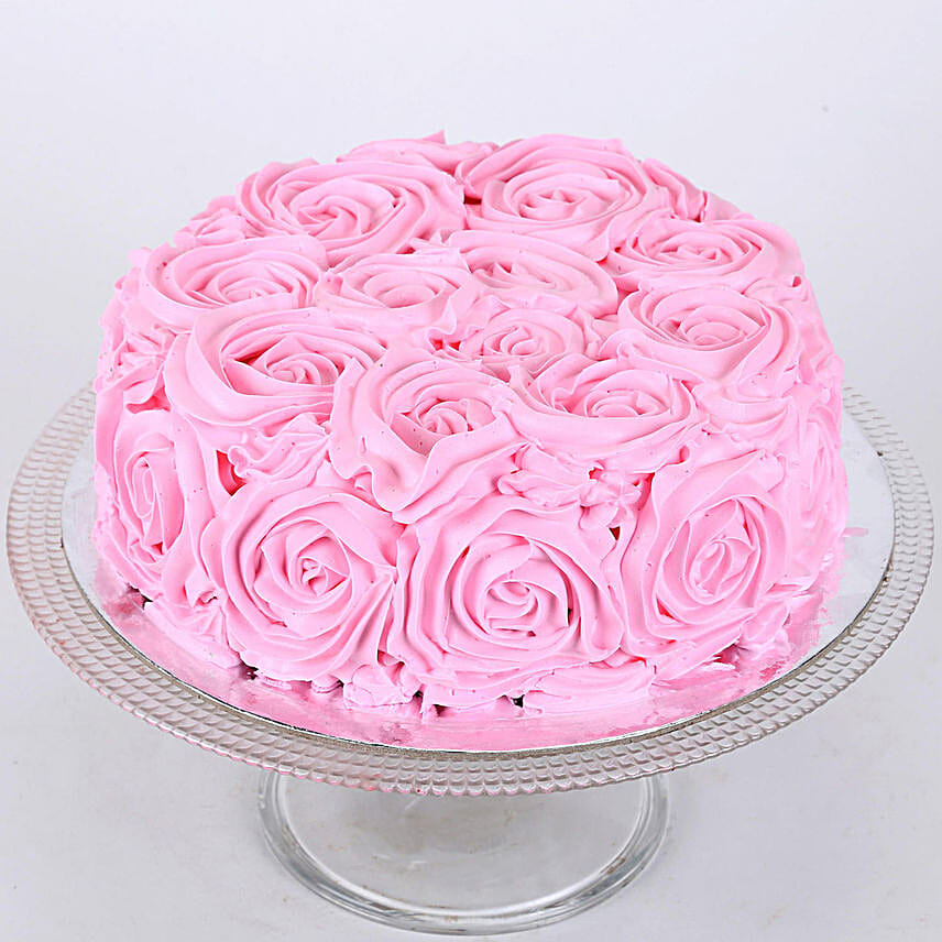 Floral Chocolate Cake Half Kg